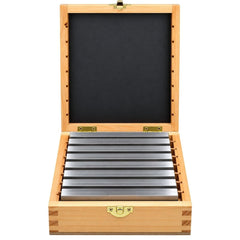 8 Pairs Parallel Steel Gauge Block Set Ground Steel 16 plates 120 mm Long - Twin Eagle Imports