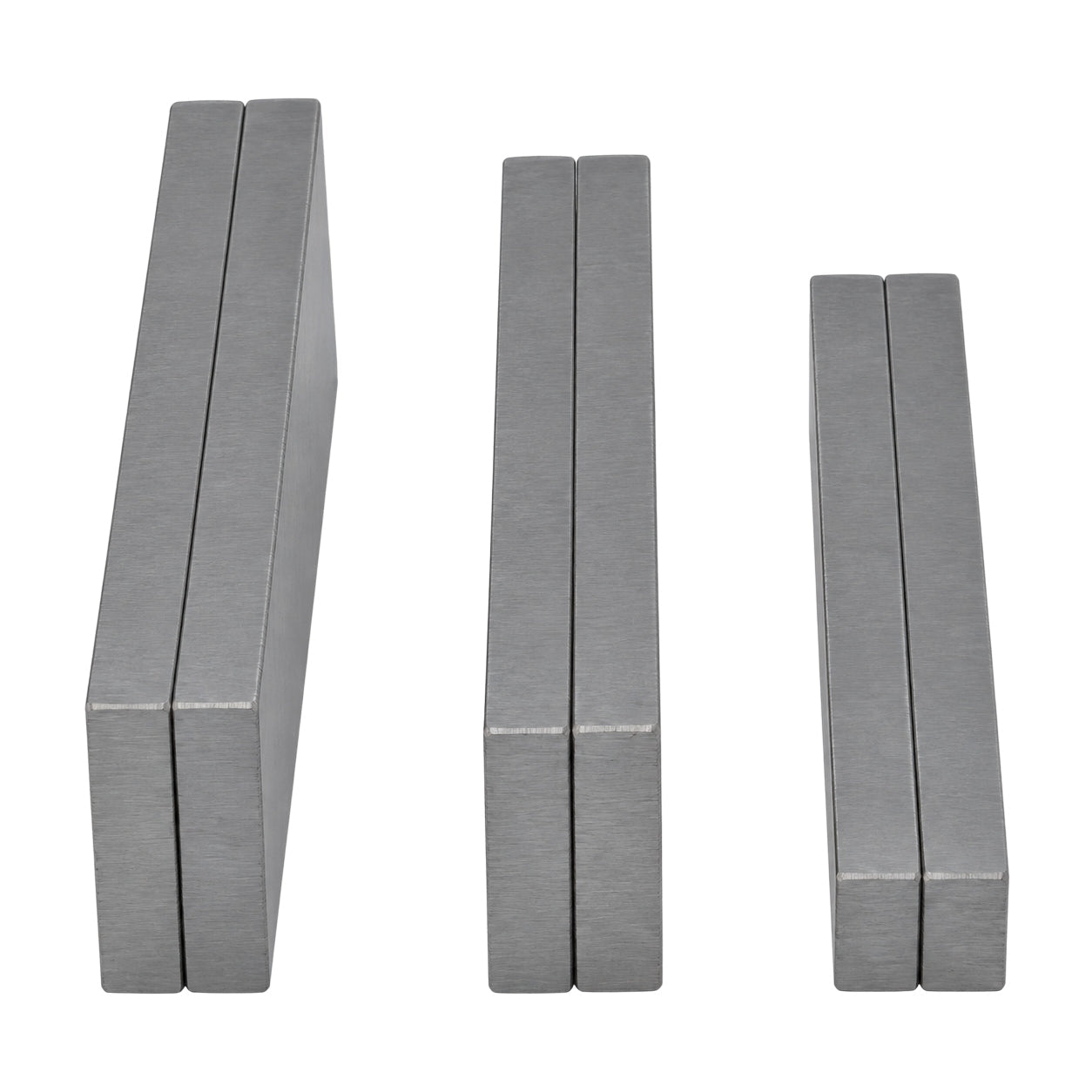 8 Pairs Parallel Steel Gauge Block Set Ground Steel 16 plates 120 mm Long - Twin Eagle Imports