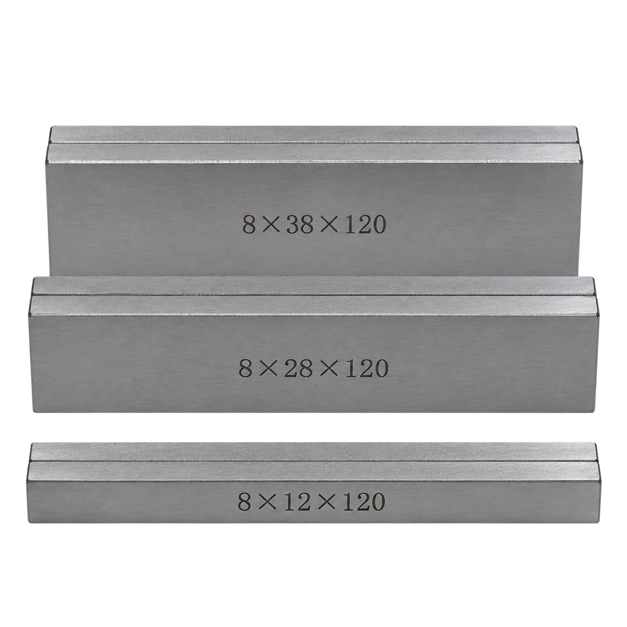 8 Pairs Parallel Steel Gauge Block Set Ground Steel 16 plates 120 mm Long - Twin Eagle Imports