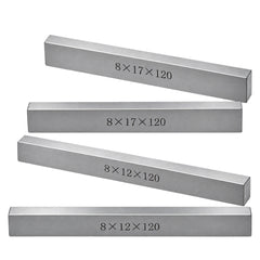 8 Pairs Parallel Steel Gauge Block Set Ground Steel 16 plates 120 mm Long - Twin Eagle Imports
