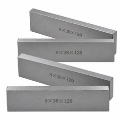 8 Pairs Parallel Steel Gauge Block Set Ground Steel 16 plates 120 mm Long - Twin Eagle Imports