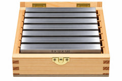 8 Pairs Parallel Steel Gauge Block Set Ground Steel 16 plates 120 mm Long - Twin Eagle Imports