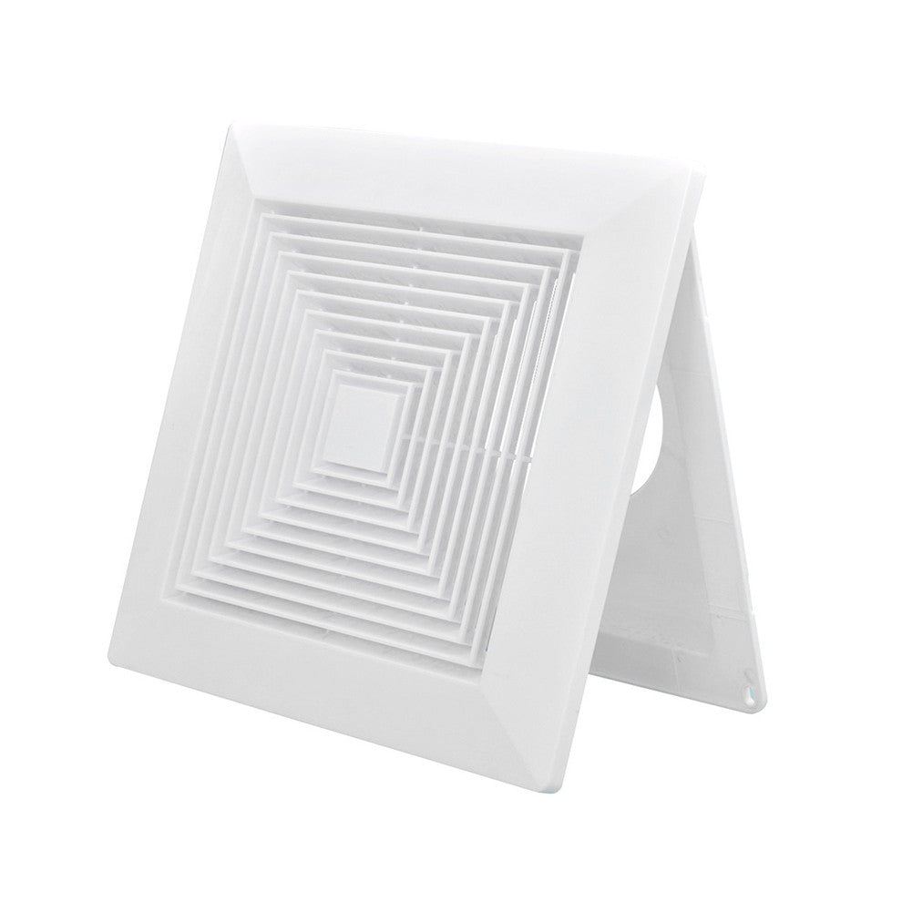Twin Pack Ductsure 200mm Port Square Ceiling Diffuser With Adaptor Plate