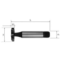 Somta Series 367 – HSS Woodruff Cutter No.607 (Threaded Shank)