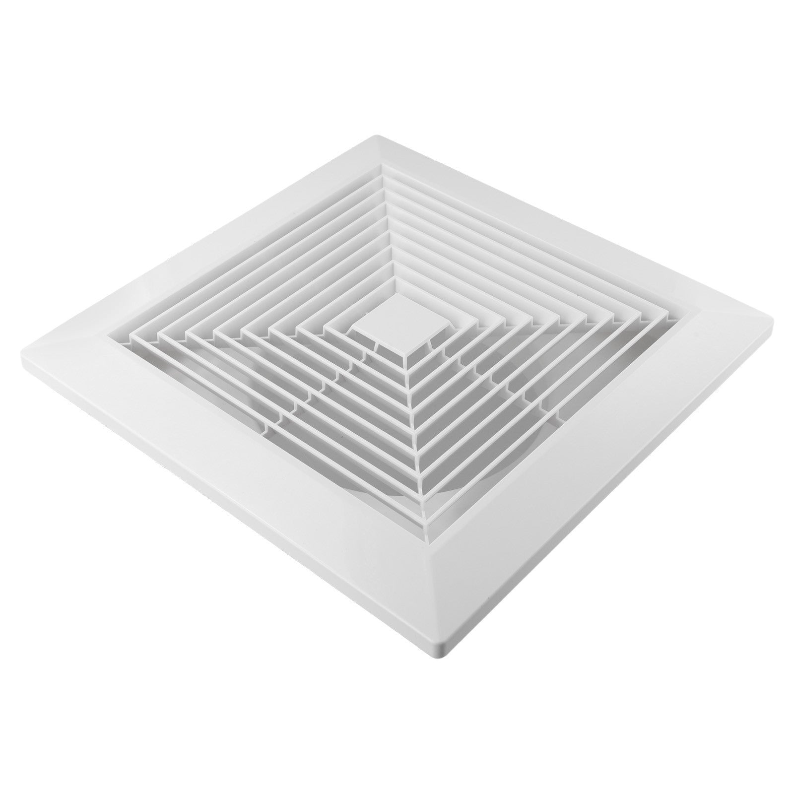 Twin Pack Ductsure 150mm Port Square Ceiling Diffuser With Adaptor Plate