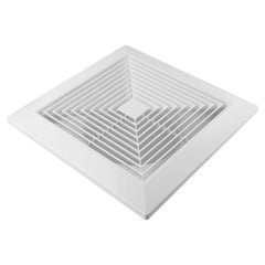 Twin Pack Ductsure 150mm Port Square Ceiling Diffuser With Adaptor Plate