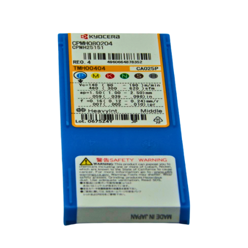 10 pc Kyocera CPMH080204 CA025P – Turning Insert (Finishing, Sharp Edge Type)