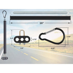 16" Single Tender Spring Kit with 3 in 1  Air Line Holder