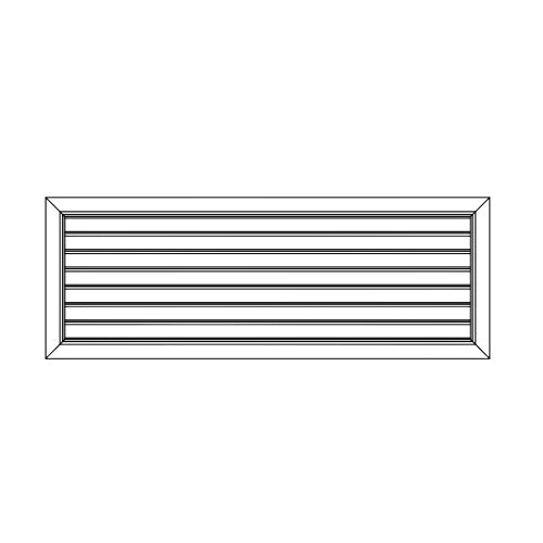 Ductsure Door Relief Vent Grille (Anodized Aluminium) – DG-A 400150