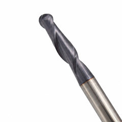 Fullerton 1/4" 2 Flute TiAlN Coated Carbide Ball Nose Endmill - 3215 Series