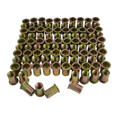 1/4 UNC Zinc Plated Steel Nutsert Rivet Nuts – Bulk Pack of 100