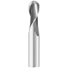 SHORT SERIES BALL NOSE SLOT DRILL - Best Carbide 3/16" (2 Flute, Uncoated)