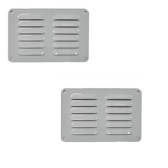 HHaron 1501W Aluminium Vents – White