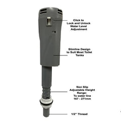 Haron CV2000 Slimline Easy Clean Smart Toilet Inlet Valve