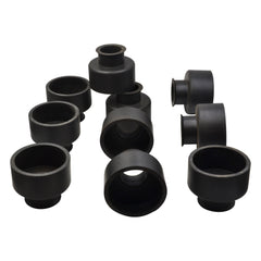 X10 Bulk Flush Pan Cone Single Skirt Black 40mm