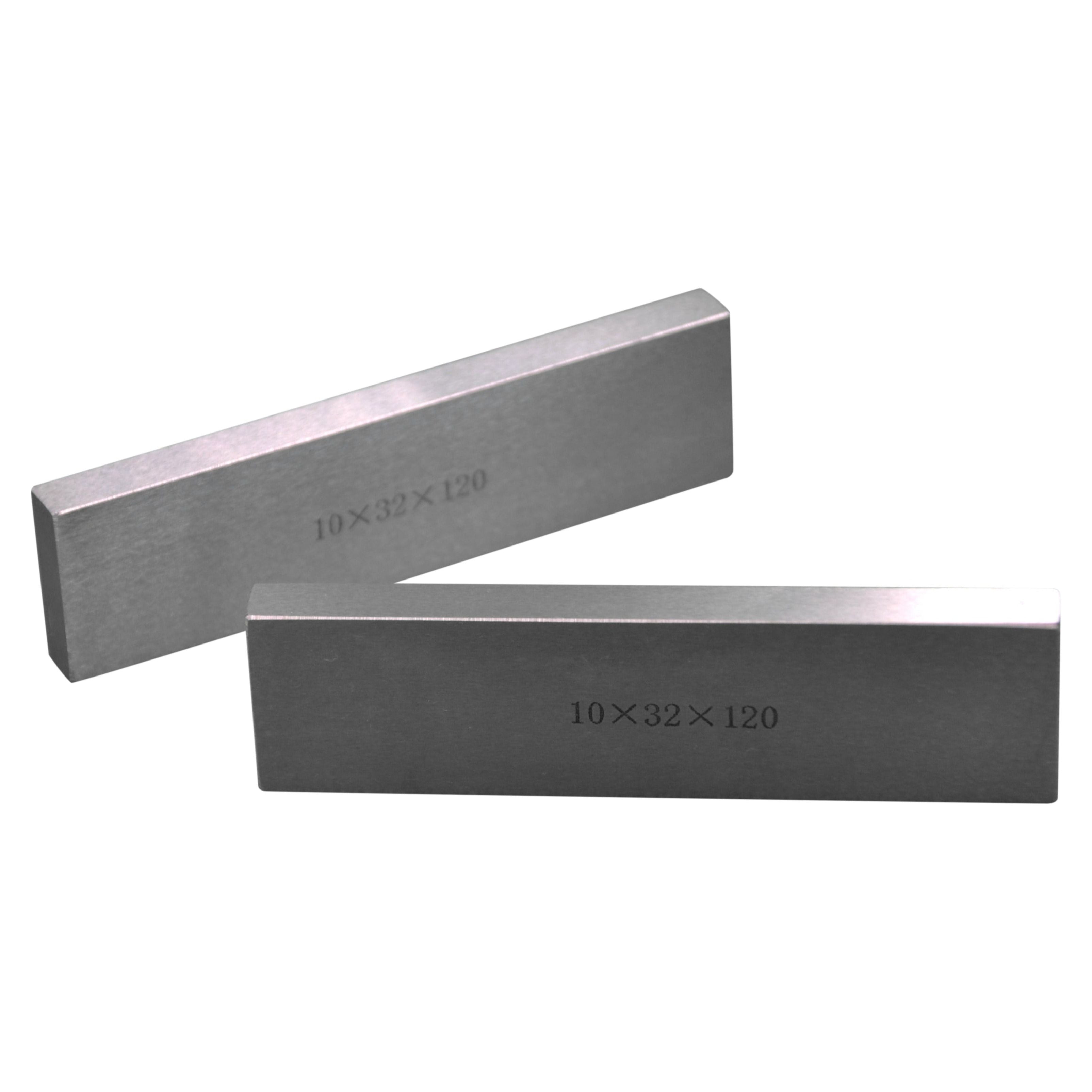 12 Pairs Parallel Steel Gauge Block Set 24 Piece 10mm Thick 120mm Length