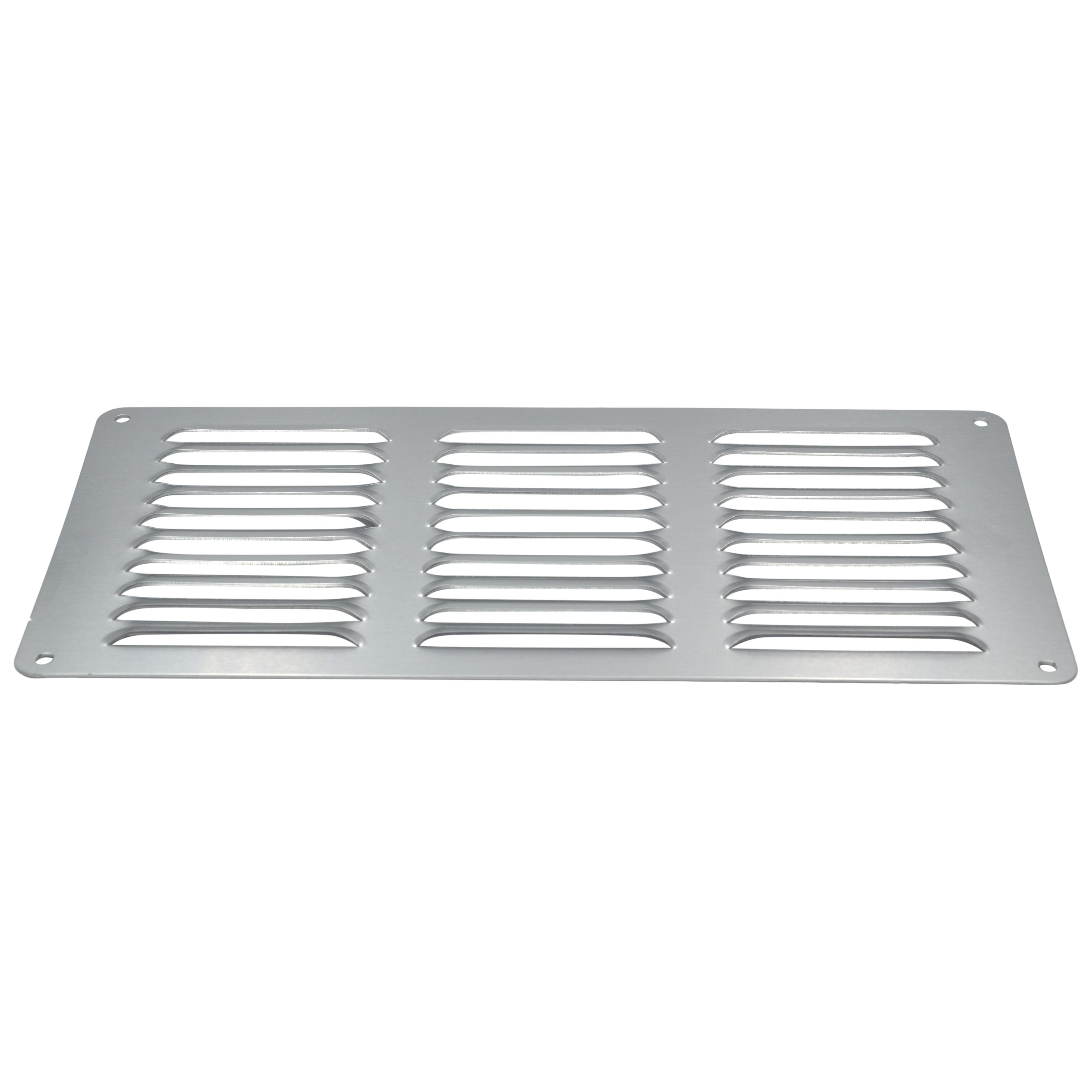 Haron 3001S Aluminium Vents –  Anodised Silver 300 x 150mm Pack of 2