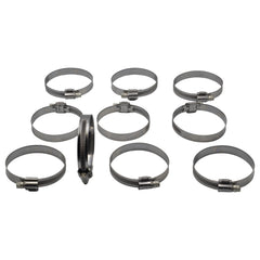 10 Piece Kale 304 Stainless Steel 50-70mm Worm Drive Hose Clamp