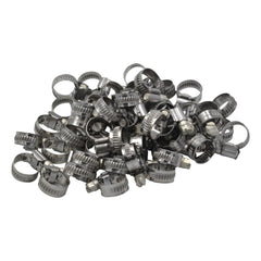 50 Piece Kale 304 Stainless Steel 8-16mm WD9 Worm Drive Hose Clamp