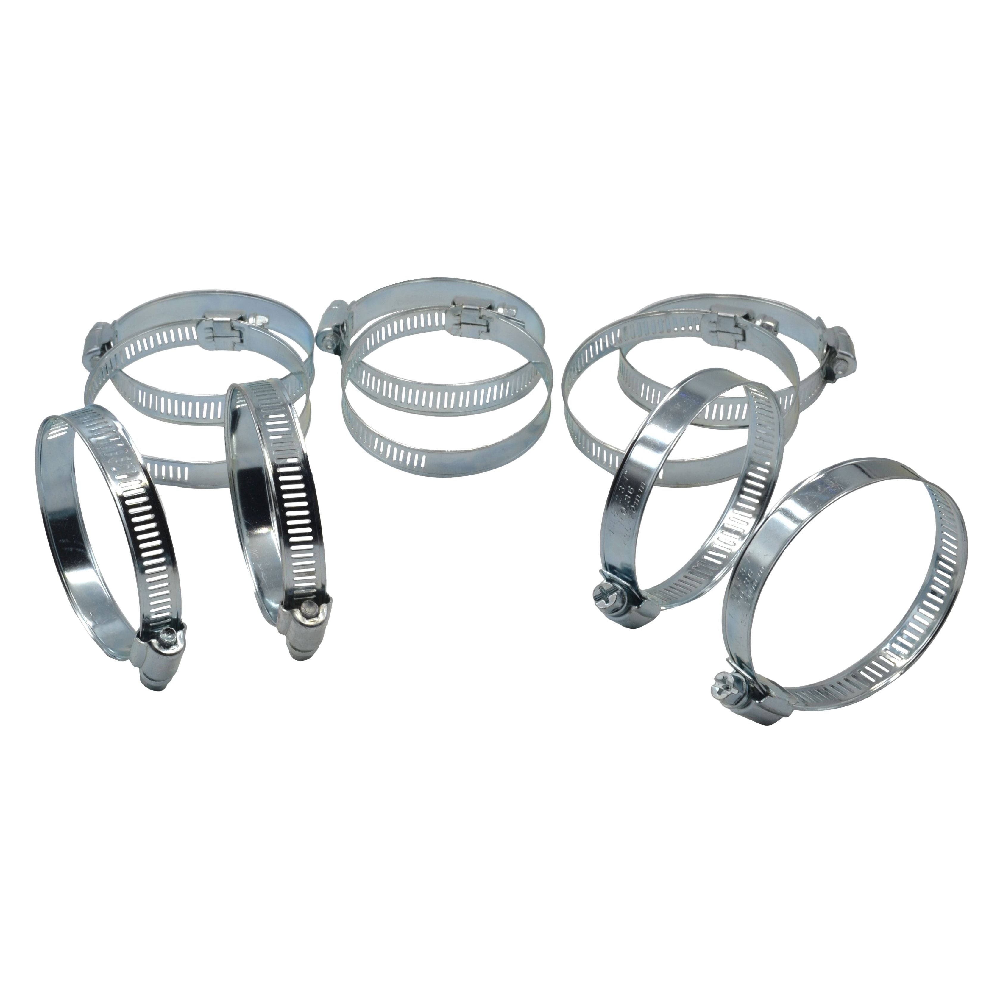 10 Piece 304 Stainless Steel 35-75mm Worm Drive Hose Clamp