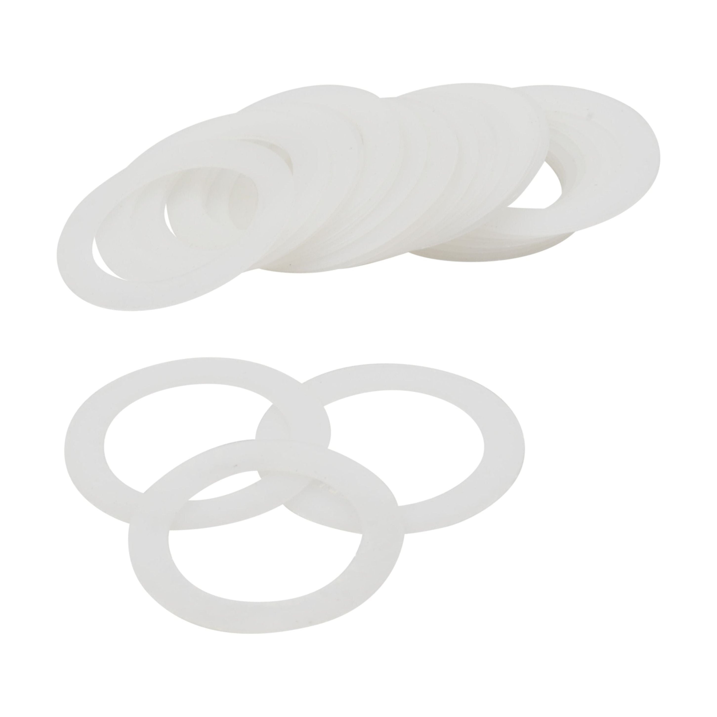 25-Pack White Nylon Washers for Vanity Basin/Tap Seals