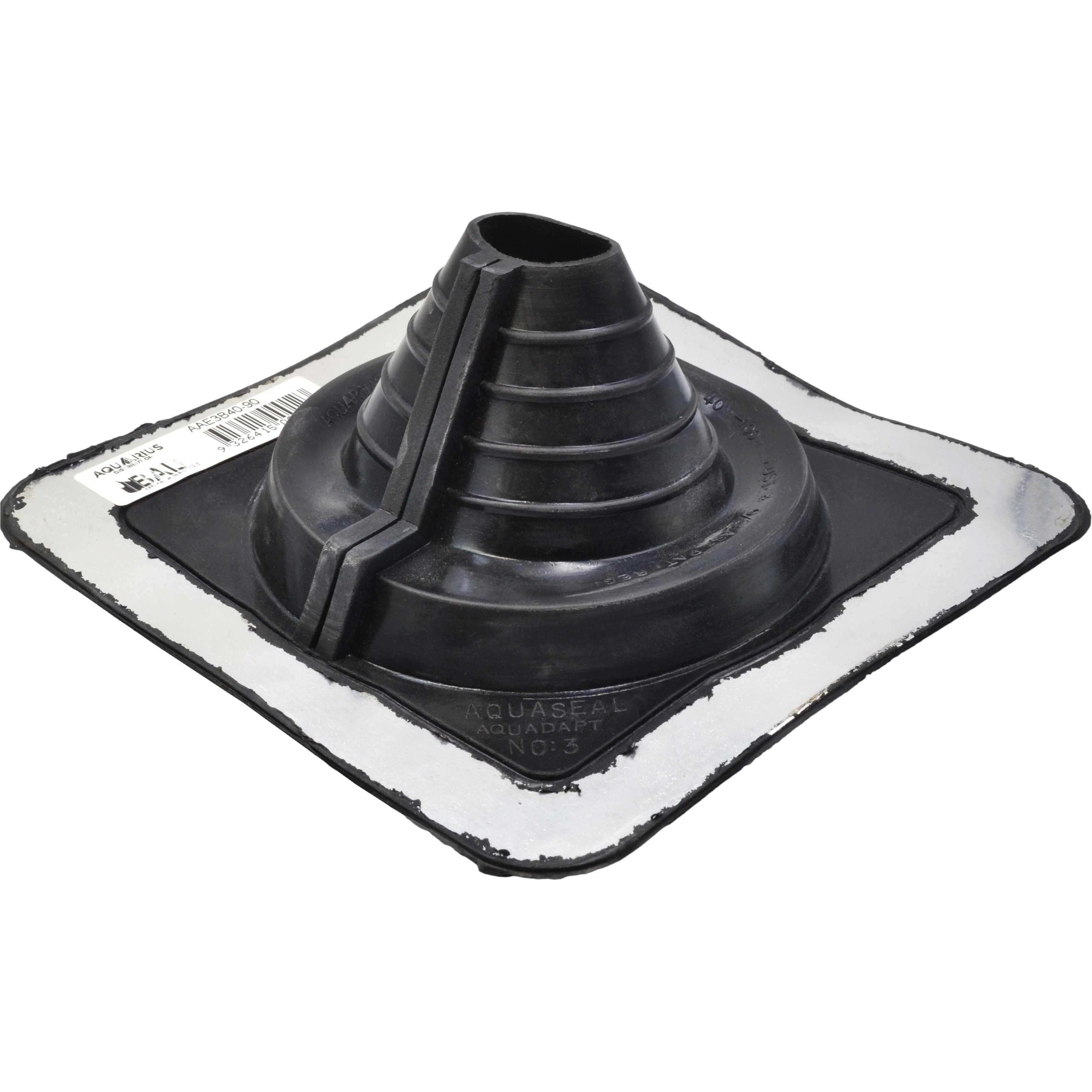 Aquaseal Aquadapt #3 Roof Pipe Flashing Black 40-90mm