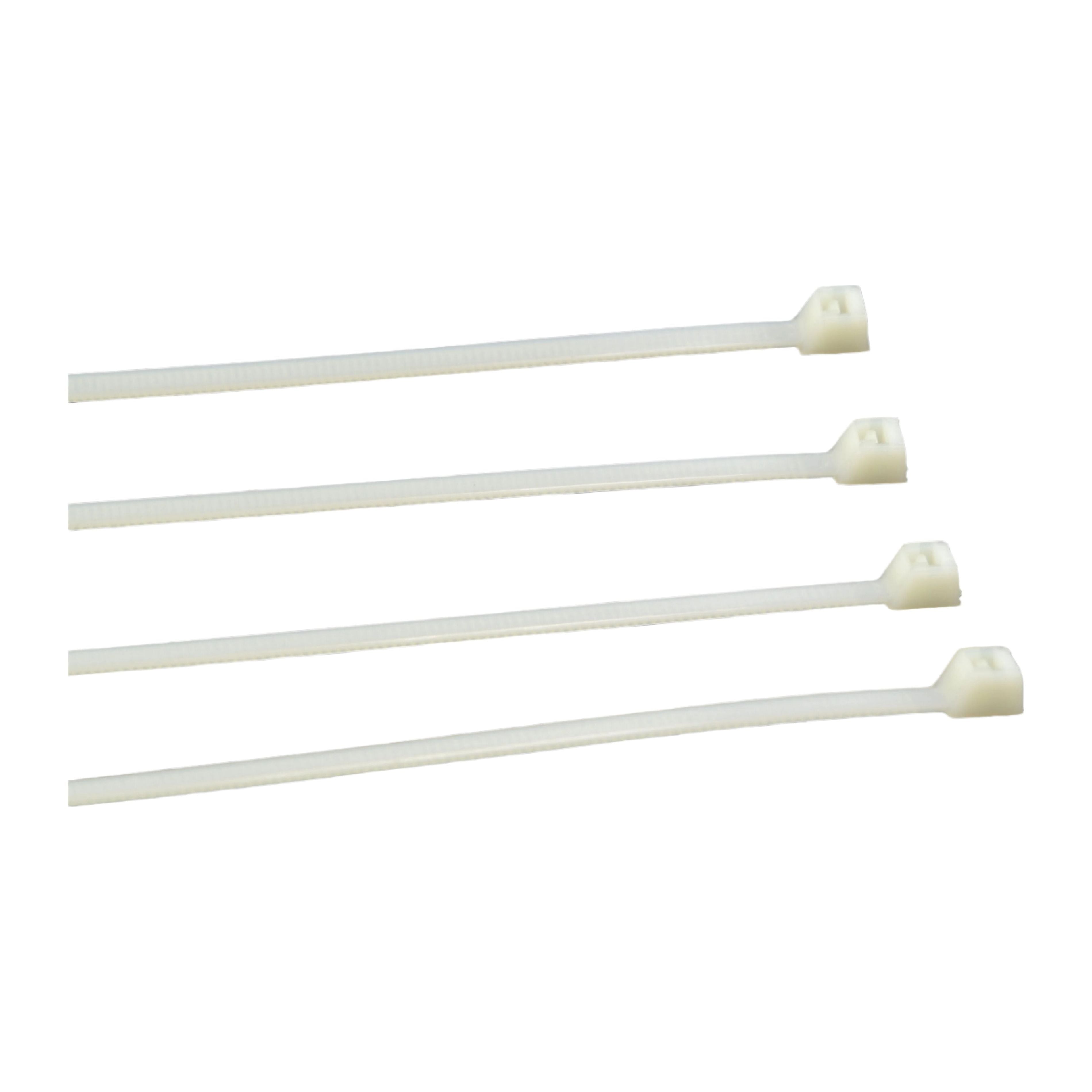 RAPTOR White 200mm x 4.8mm Medium Duty Cable Ties, 20 Pack