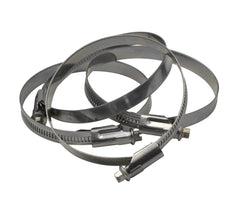 4 Piece Norma 304 Stainless Steel 80-100mm Worm Drive Hose Clamp