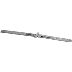 Stainless Steel Pocket ruler Metric / Imperial with depth gauge Range 0-150mm 