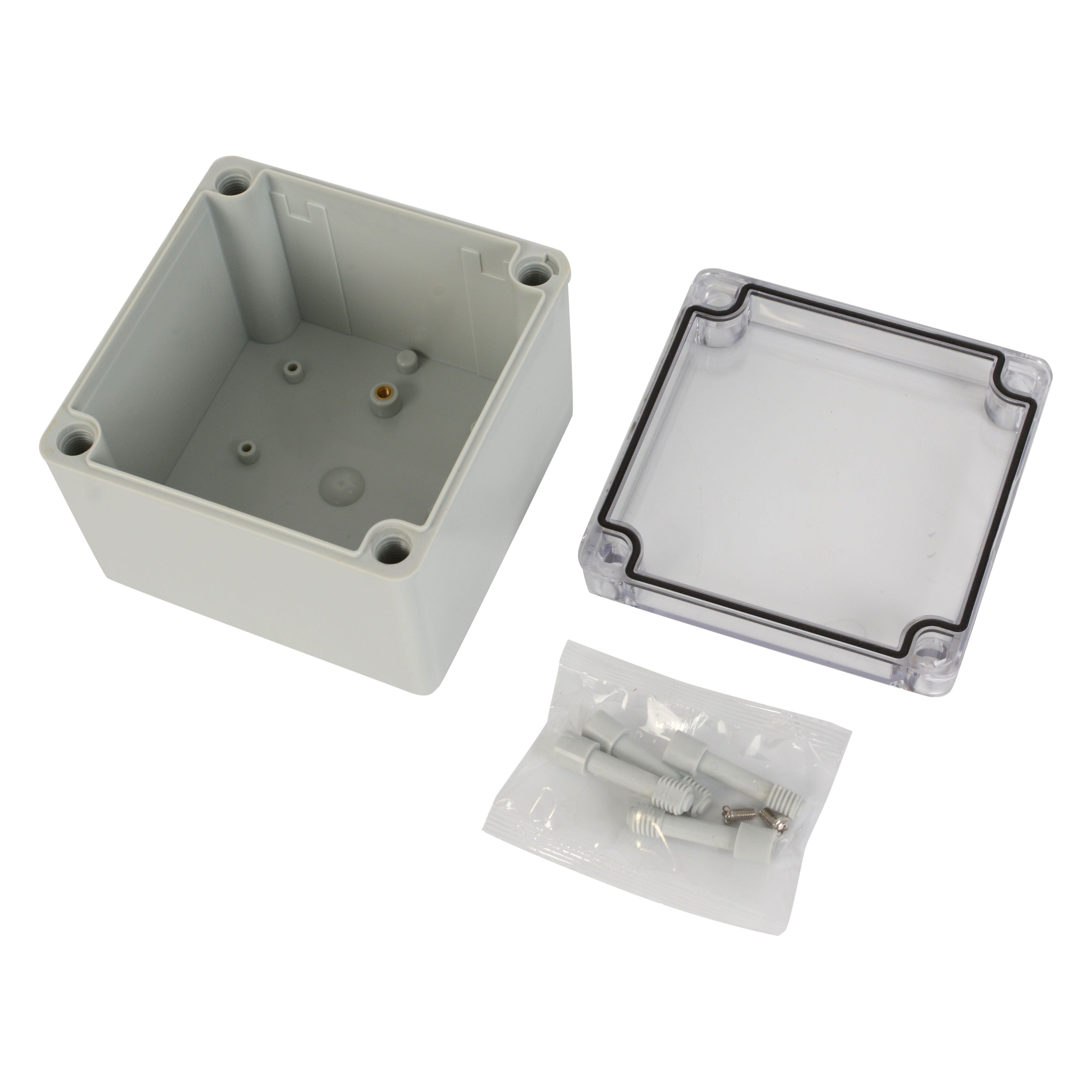 ABS IP66 Clear Lid Junction Box 125 x 125 x 100mm