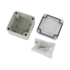 ABS IP66 Clear Lid Junction Box 100 x 100 x 75mm