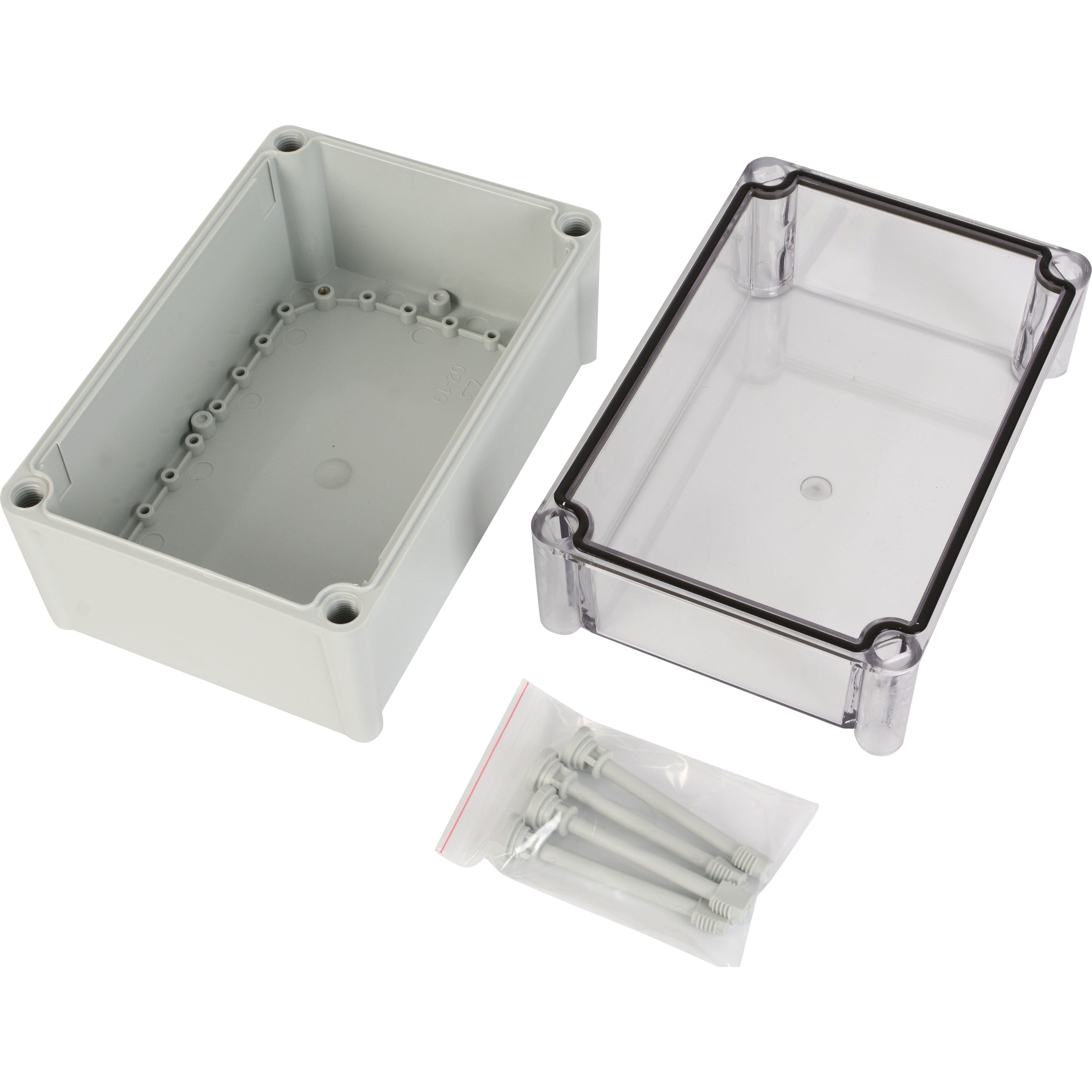  ABS IP66 Clear Lid Junction Box 280 x 190 x 180mm