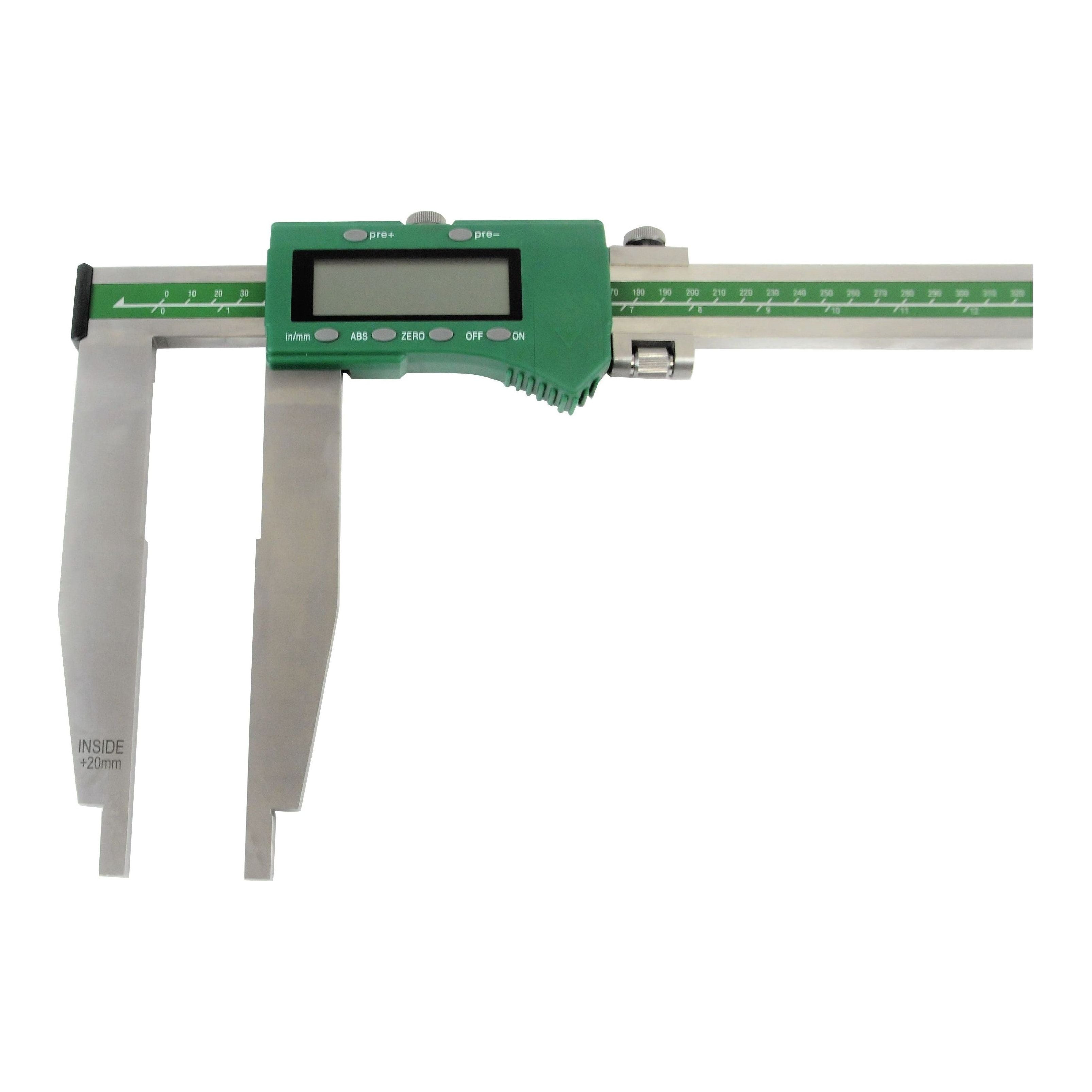 Insize Long Jaw Digital Caliper  0-500mm / 0-20" Range Series 1106-503