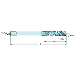 Sandvik M4 x 0.7 Blue Spiral Flute Tap – Precision Tapping for Blind Holes