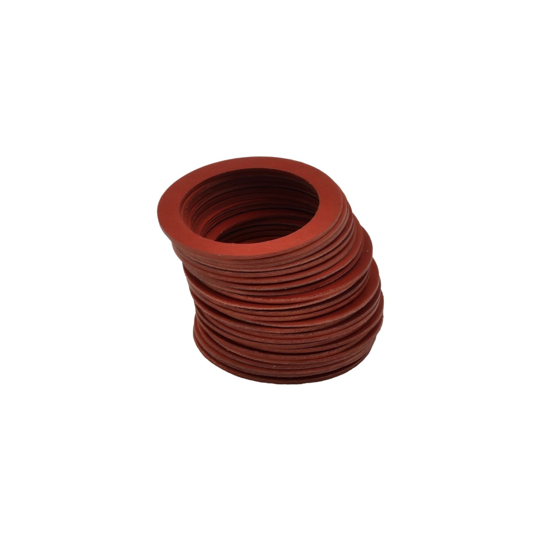 25pk M25x19x0.8mm Red Fibre Flat Washers