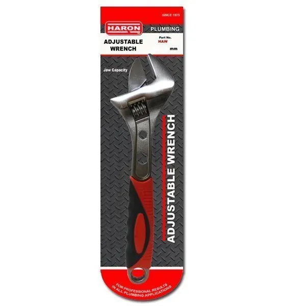 Haron HAW12 Adjustable Soft Grip Wrench 12"