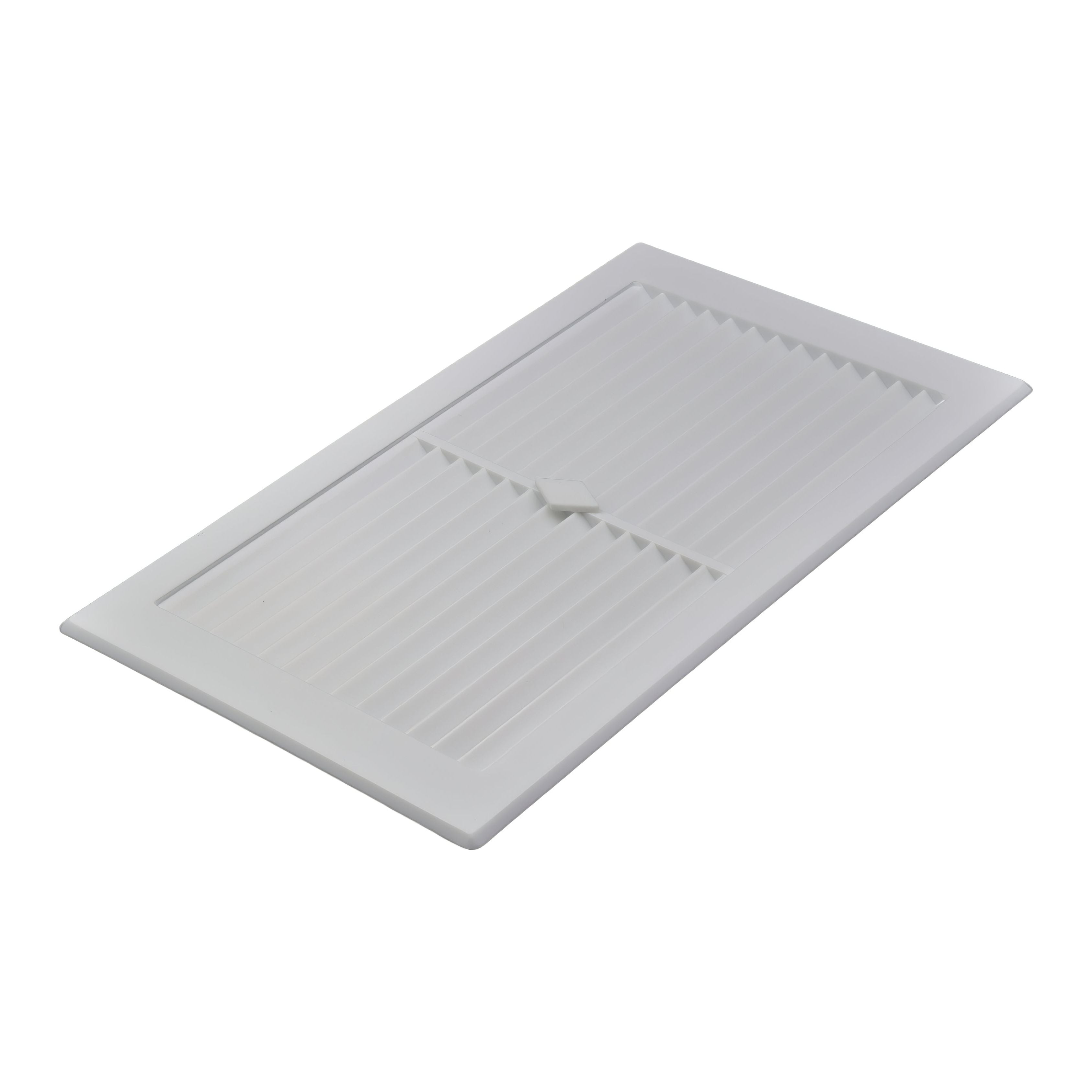 Haron 95W Wall Vent – White. Vent Facing 245 x 145mm