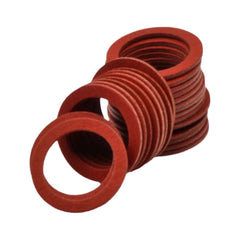 x25 PK M11 x 15mm x 0.8mm Red Fibre Flat Washers