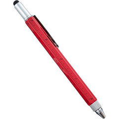 Full Metal Body 6-in-1 Multi-Function Tool Red Engineers Pen