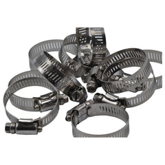 10 Piece 304 Stainless Steel 21-44mm Worm Drive Hose Clamp