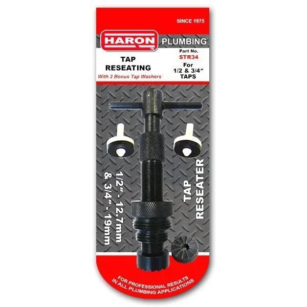 Haron STR34 Tap Reseater with 1/2 and 3/4”