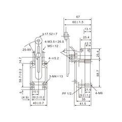 WLCA12-2-Q MicroLimit Switch with Adjustable Roller Arm