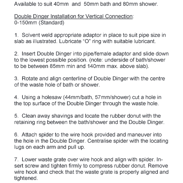 Double Dinger – The Easy Solution for Plumbing Misalignment 40mm