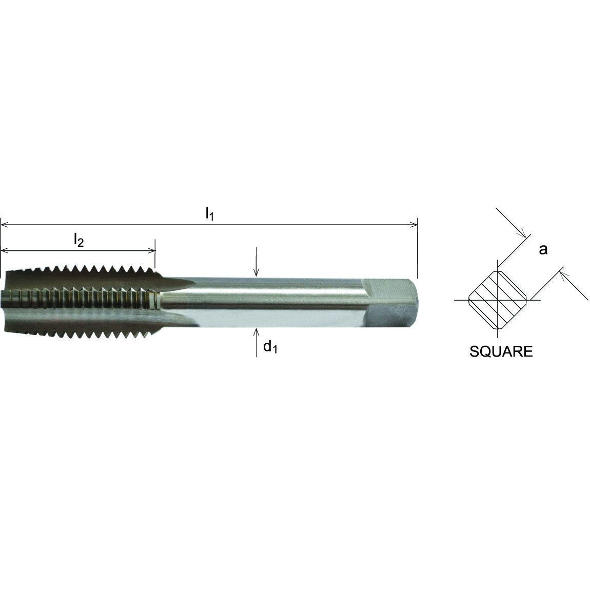 SOMTA - Series 501 HSS Metric Tap M39 x 4.0 Taper - Short Hand Tap