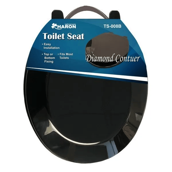 Haron TS-008B BLACK DIAMOND CONTOUR Toilet Seat