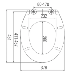 Haron TS-1200-TO Toilet Seat