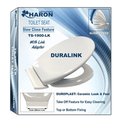 Haron TS-1900-LK MIAMI Link Slow Close Toilet Seat – Suits 260mm