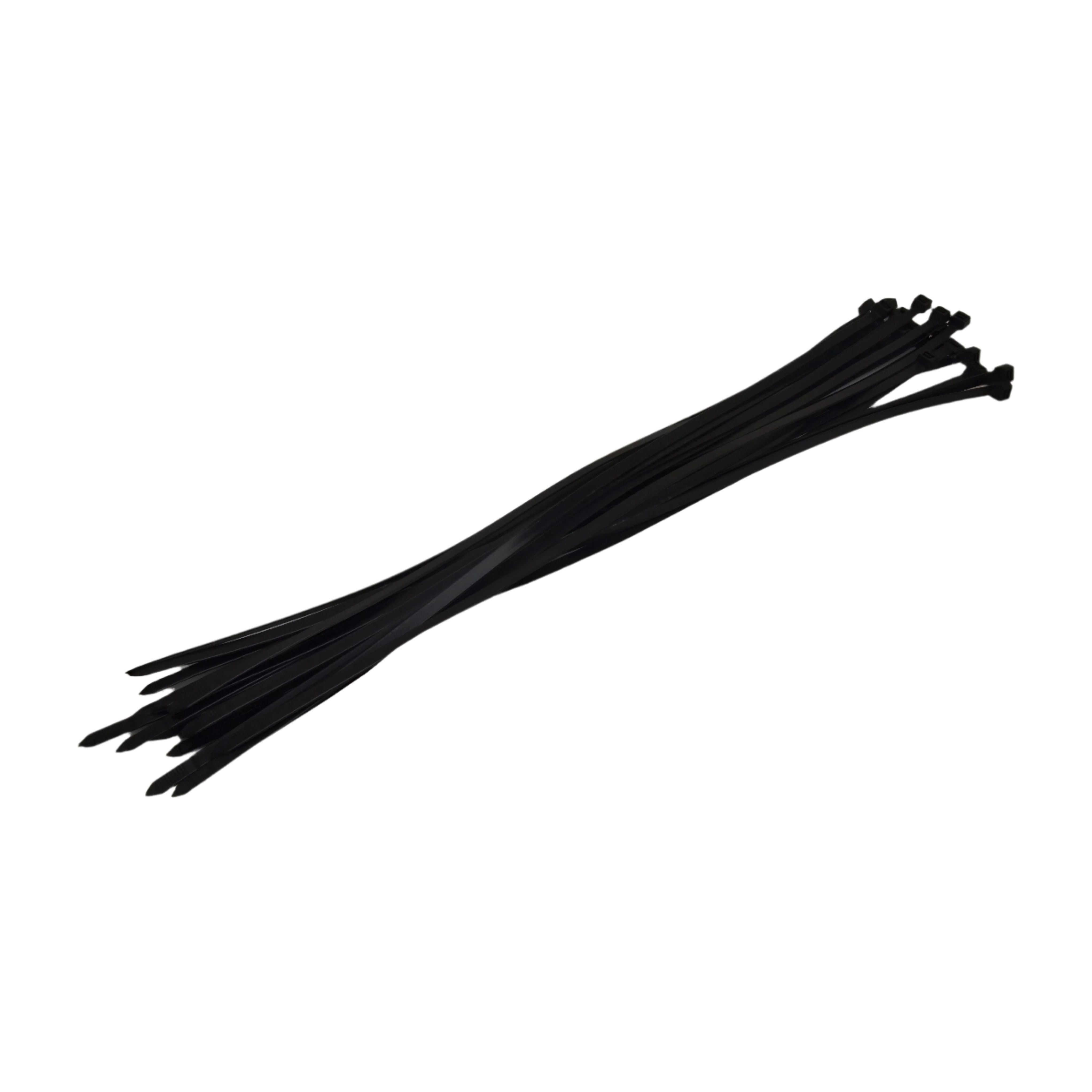 RAPTOR Black 550mm x 7.6mm Heavy Duty Cable Ties, 20 Pack