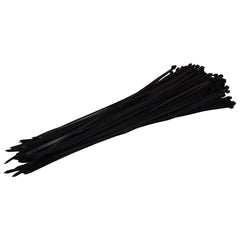 RAPTOR Black 550mm x 7.6mm Heavy Duty Cable Ties, 100 Pack