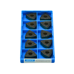 10pc Kyocera WNMG080412PQ CA125P – Turning Insert (Finishing to Medium, PQ Chipbreaker)